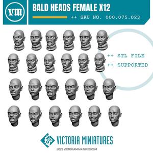 Bald Heads Female x12