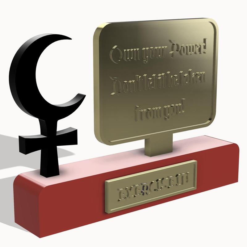 Table Prop with the Symbol of Lilith