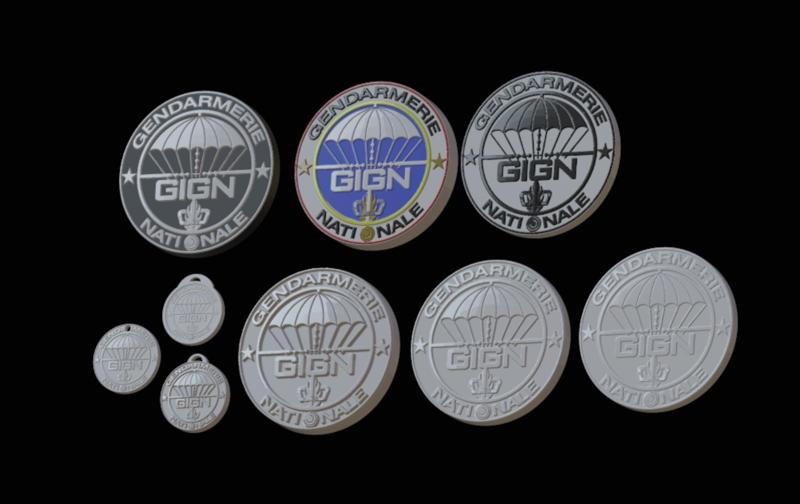 GIGN gendarmerie police logo badges