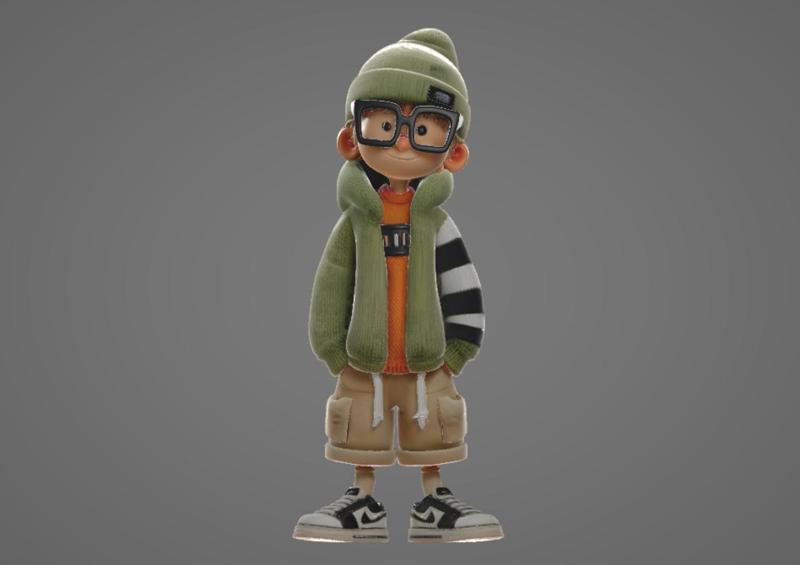 Cozy Kid – Knitwear Chibi Figure