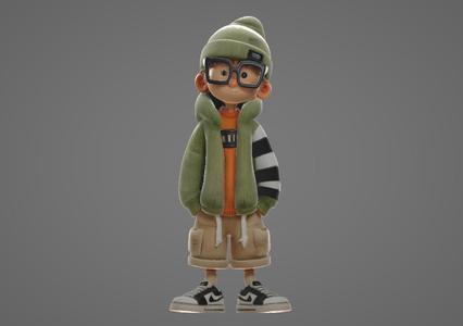 Cozy Kid – Knitwear Chibi Figure