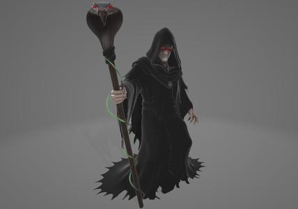 Veyl the Serpent Sovereign – Dark Arcane Figure