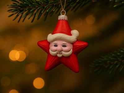 Santa Claus christmas tree ornament