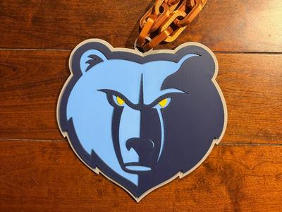 Memphis Grizzlies Oversized Necklace Logo