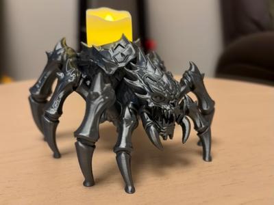 Demon Spider Halloween - LED Candle Holder 
