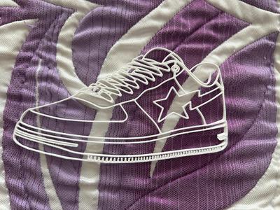 bape shoe wall art