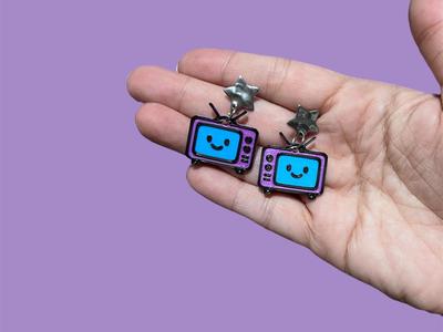 Retro Pop 90s TV Earrings