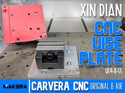 Carvera CNC: Xin Dian Self-Centering Vise Plate