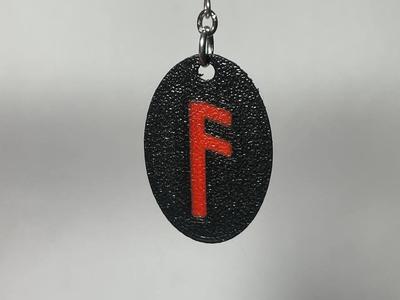 runic earring, Ansuz rune