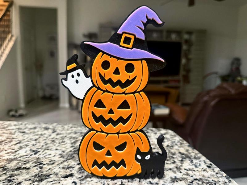 Halloween Pumpkin Tower Decoration