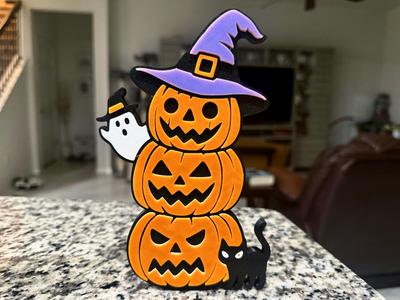 Halloween Pumpkin Tower Decoration
