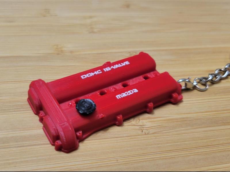 Valve cover keychain - Mazda Miata