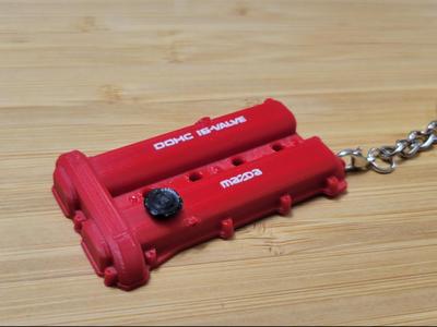 Valve cover keychain - Mazda Miata