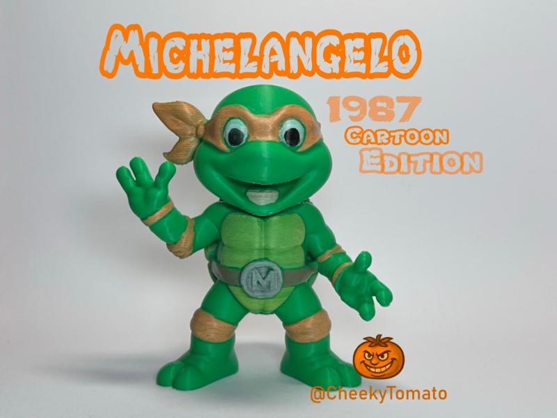 Michelangelo – TMNT 1987 DeskBuddy Figurine