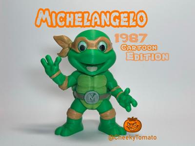 Michelangelo – TMNT 1987 DeskBuddy Figurine