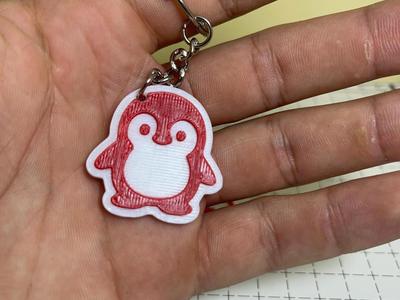 cute penguin keychain