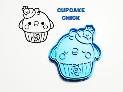 Chick Cupcake Cookie Cutter / Stamp