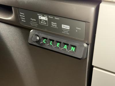 Dishwasher Sign with 35 degree bracket