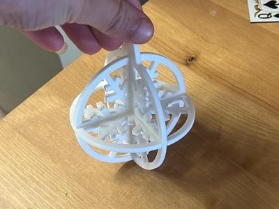 3D snowflake bauble NO GLUE NEEDED