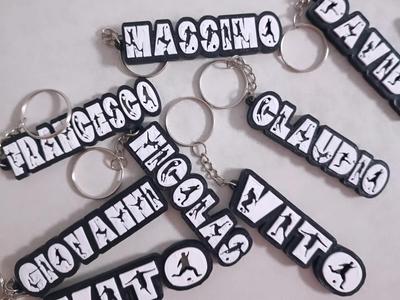 CUSTOMIZABLE FOOTBALL-THEMED KEYCHAINS! 