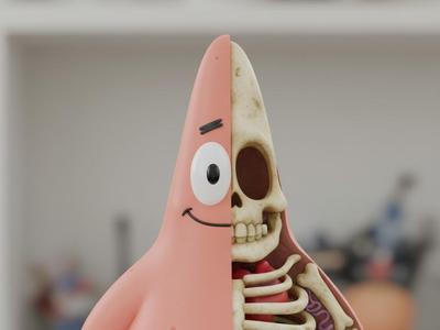 Patrick Skeleton, Spongebob, Halloween
