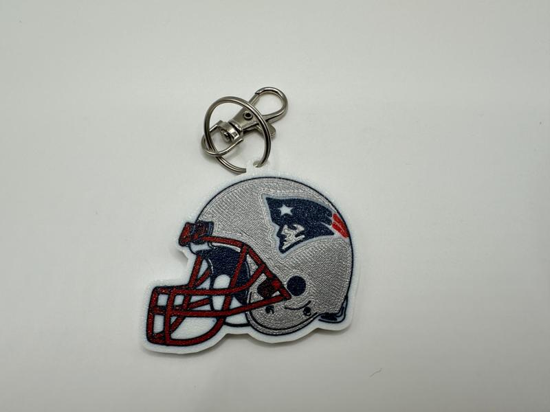 New England Patriots Helmet Keychain