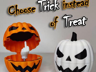Middle Finger Halloween Pumpkin