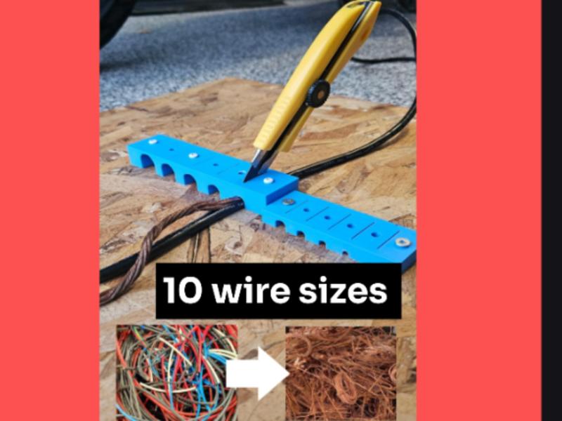 Copper wire stripper for scrap copper 
