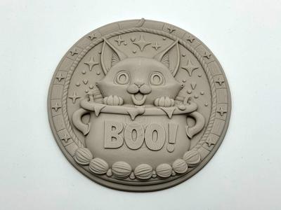 Boo Kitten Wall Decor