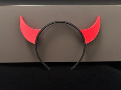 No AMS Halloween Demon Horn Hairband headband