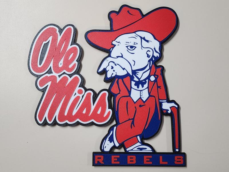 Ole Miss Rebels Wall Display
