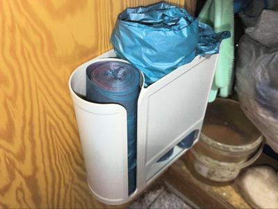 Dual dispensers for trash bags and bags