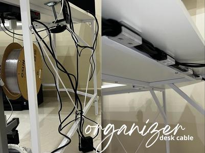 Desk cable organizer
