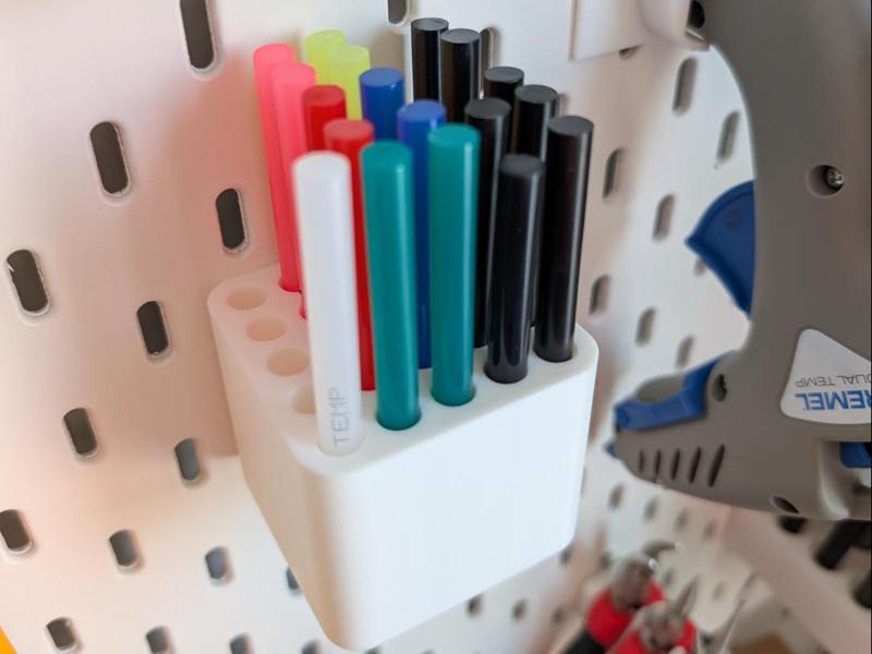 Hot Glue Stick Holder (7mm) for Ikea Skadis