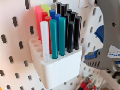 Hot Glue Stick Holder (7mm) for Ikea Skadis