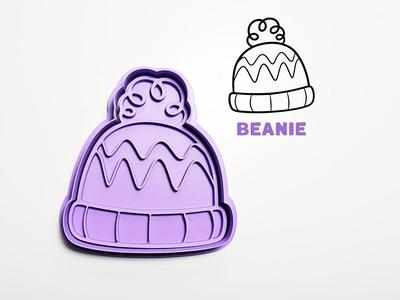 Beanie Knit Hat Cookie Cutter / Stamp