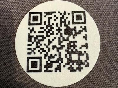 Qr code coaster