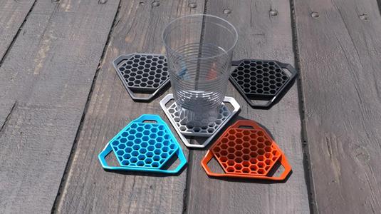 TriHex Outdoor Coaster The 3D Printable Coaster