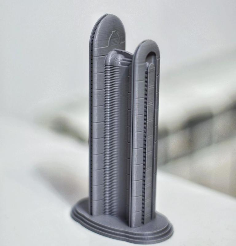 Star Wars building from Coruscant Planet