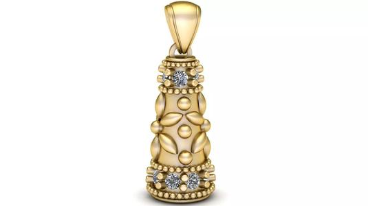 STYLISH ANTIQUE PENDANT 3D PRINTABLE MODEL