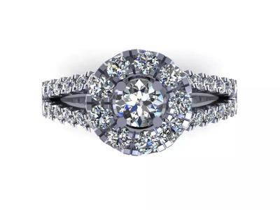 Engagement Dimond Ring Model for Making 3D model