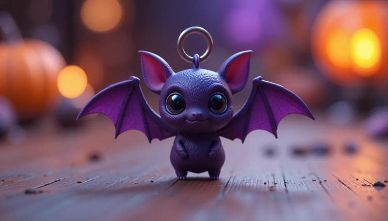 Tiny Flying Bat 3D Print Model  Halloween Mini Fast Printable
