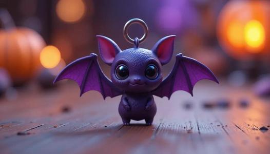 Tiny Flying Bat 3D Print Model  Halloween Mini Fast Printable