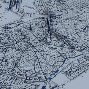 Madrid City 3D Model Spanish Capital Urban Landscape