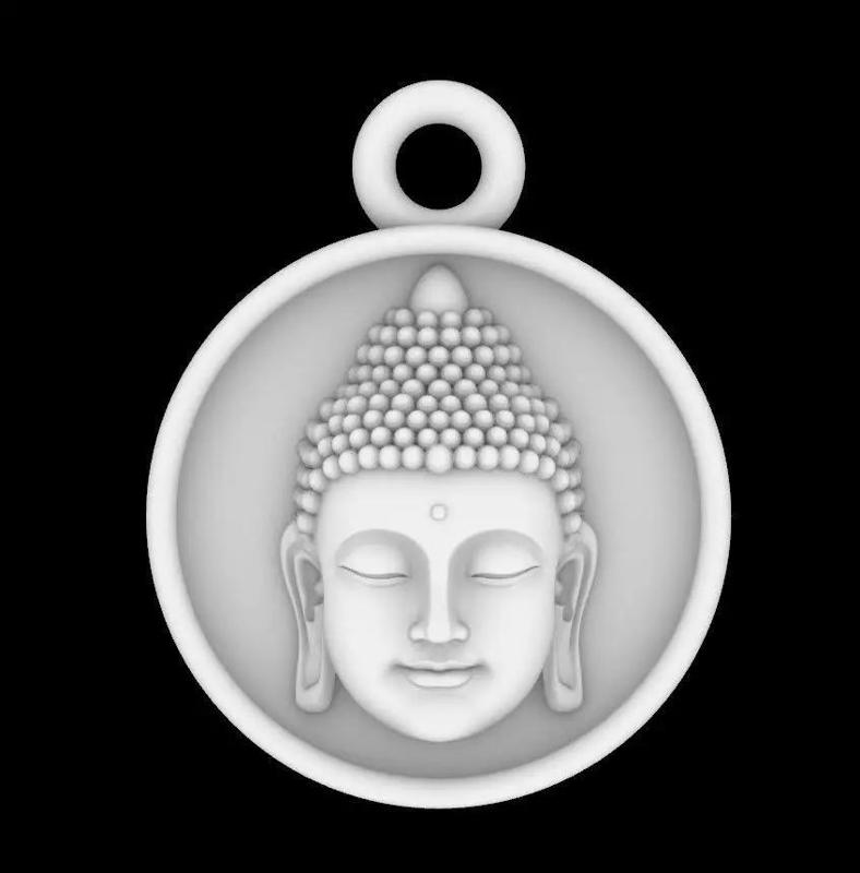 Buddha Head Charm Pendant