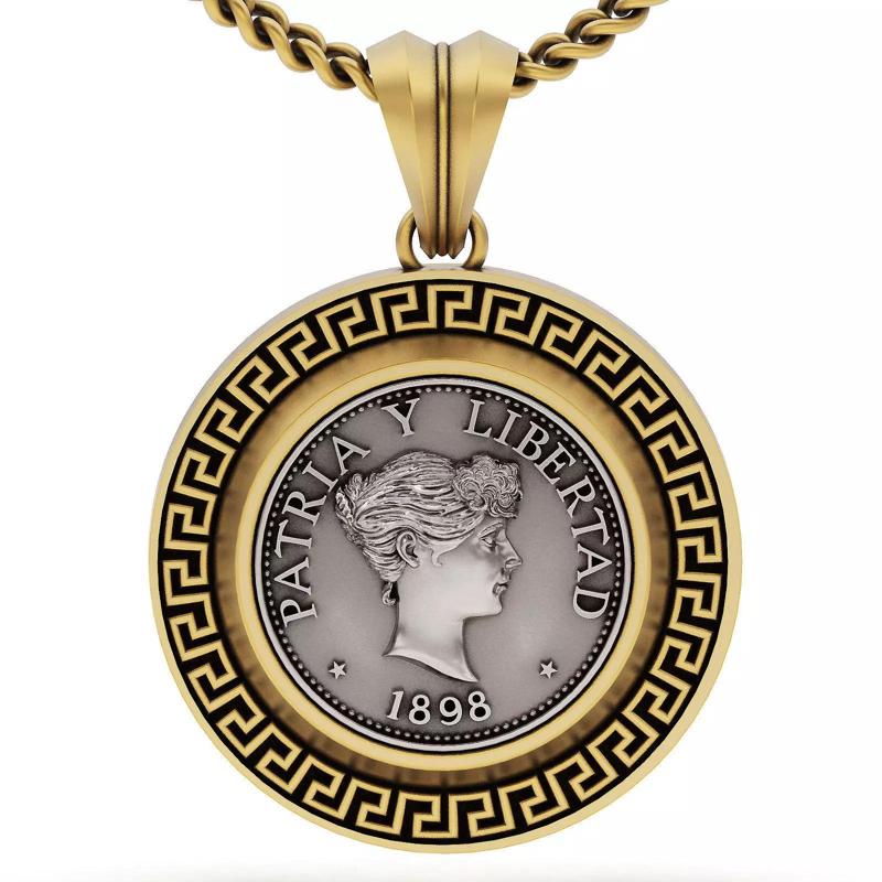 Anniversary of Souvenir Peso  Coin pendant
