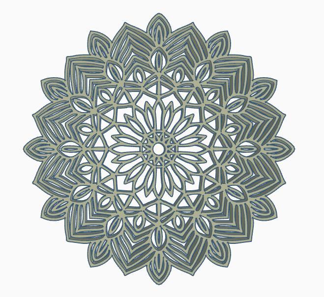 Mandala coaster soap dish wall art