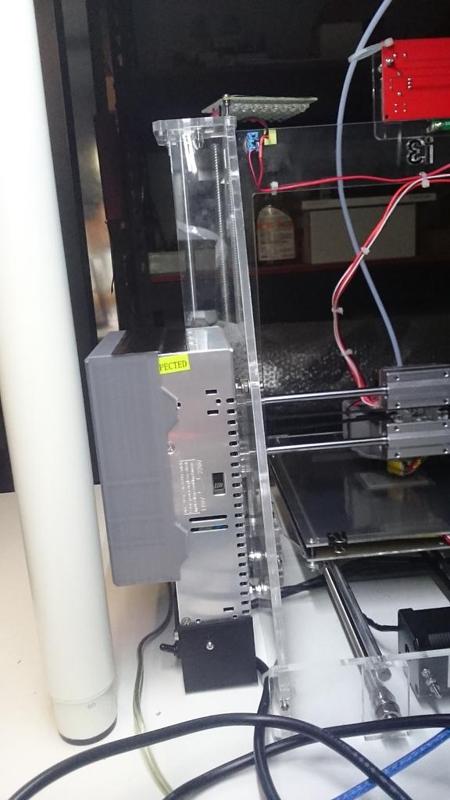 PRUSA I3 - Muffler for the fan of the Power Supply