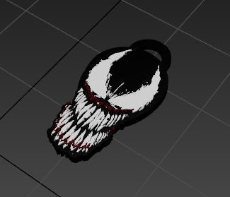We are Venom logo 3D brelock