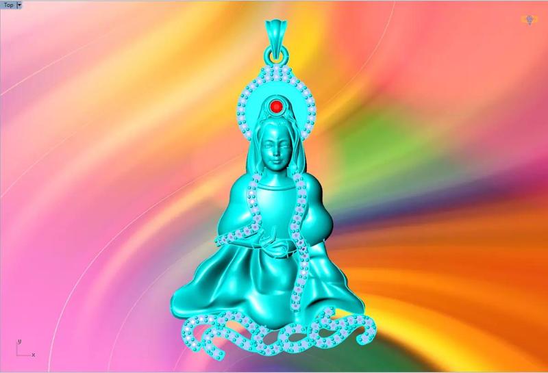 Buddha Guan Yin Pendant